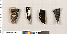 Terracotta fragments of open shapes, Terracotta, Greek, Attic