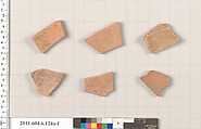 Terracotta fragments of closed shapes, Terracotta, Greek, Attic
