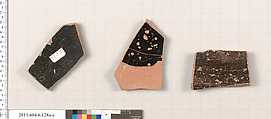 Terracotta fragments of open shapes, Terracotta, Greek, Attic