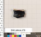 Terracotta fragment of an oinochoe (jug)?, Terracotta, Greek, Attic