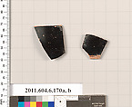 Terracotta fragments of an undetermined shape, Terracotta, Greek, Attic