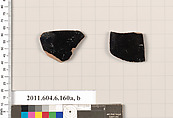 Terracotta fragments of undetermined shapes, Terracotta, Greek, Attic