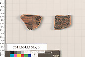 Terracotta fragments of undetermined shapes, Terracotta, Greek, Attic