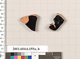 Terracotta fragments of open shapes, Terracotta, Greek, Attic