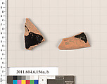 Terracotta fragments of open shapes, Terracotta, Greek, Attic