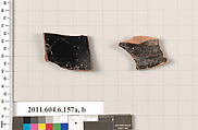 Terracotta fragments of open shapes, Terracotta, Greek, Attic