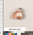 Terracotta fragment of an open shape, Terracotta, Greek, Attic