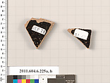 Terracotta fragments of open shapes, Terracotta, Greek, Attic