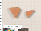 Terracotta fragments of open shapes, Terracotta, Greek, Attic