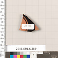 Terracotta fragment of an open shape, Terracotta, Greek, Attic