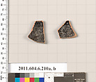 Terracotta fragments of an open shape, Terracotta, Greek, Attic