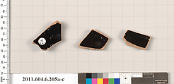 Terracotta fragments of open shapes, Terracotta, Greek, Attic