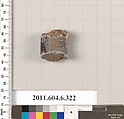 Terracotta fragment of an undetermined shape, Terracotta, Greek, Attic