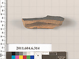 Terracotta fragment of a lamp, Terracotta, Greek, Attic