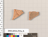 Terracotta fragments of closed shapes, Terracotta, Greek, Attic