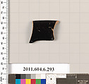 Terracotta fragment of a calyx-cup?, Terracotta, Greek, Attic