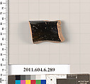 Terracotta rim fragment of a kalathos?, Terracotta, Greek, Attic