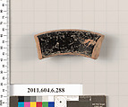 Terracotta rim fragment of a kalathos?, Terracotta, Greek, Attic