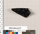 Terracotta fragment of a cup-skyphos?, Terracotta, Greek, Attic