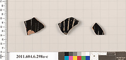 Terracotta fragments of open shapes, Terracotta, Greek, Attic