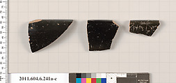 Terracotta rim fragments of bowls?, Terracotta, Greek, Attic