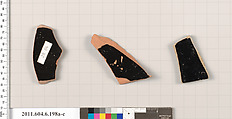 Terracotta fragments of skyphoi (deep drinking cups), Terracotta, Greek, Attic