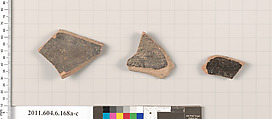 Terracotta fragments of open shapes, Terracotta, Greek, Attic