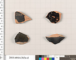 Terracotta fragments of closed shapes, Terracotta, Greek, Attic
