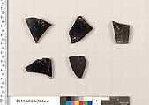 Terracotta fragments of closed shapes, Terracotta, Greek, Attic