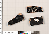 Terracotta fragments of kylikes (drinking cups), Terracotta, Greek, Attic