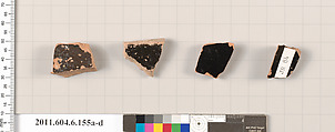 Terracotta fragments of open shapes, Terracotta, Greek, Attic