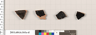 Terracotta fragments of open shapes, Terracotta, Greek, Attic
