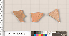 Terracotta fragments of closed shapes, Terracotta, Greek, Attic
