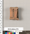 Terracotta fragment of an undetermined shape, Terracotta, Greek, Attic