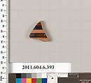 Terracotta fragment of a closed shape, Terracotta, Greek, Attic