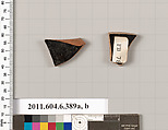 Terracotta fragments of open shapes, Terracotta, Greek, Attic