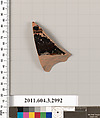 Terracotta fragment of an undetermined shape, Terracotta, Greek, Attic