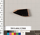 Terracotta fragment of an open shape, Terracotta, Greek, Attic