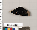 Terracotta fragment of a krater (bowl for mixing wine and water)?, Terracotta, Greek, Attic