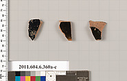 Terracotta fragments of closed shapes, Terracotta, Greek, Attic