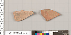 Terracotta fragments of closed shapes, Terracotta, Greek, Attic