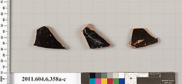 Terracotta fragments of closed shapes, Terracotta, Greek, Attic