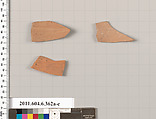Terracotta fragments of closed shapes, Terracotta, Greek, Attic