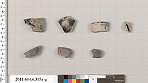 Terracotta fragments of undetermined shapes, Terracotta, Greek, Attic