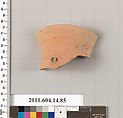 Terracotta fragment of a vase?, Terracotta, Unknown fabric