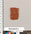 Terracotta fragment of a bowl, Terracotta, Roman