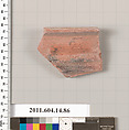 Terracotta fragment of a vase?, Terracotta, Unknown fabric