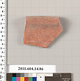 Terracotta fragment of a vase?, Terracotta, Unknown fabric