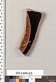 Terracotta fragment of a kylix (drinking cup), Terracotta, Greek, Attic