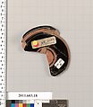 Fragment of a terracotta stemless kylix, Terracotta, Greek, Attic